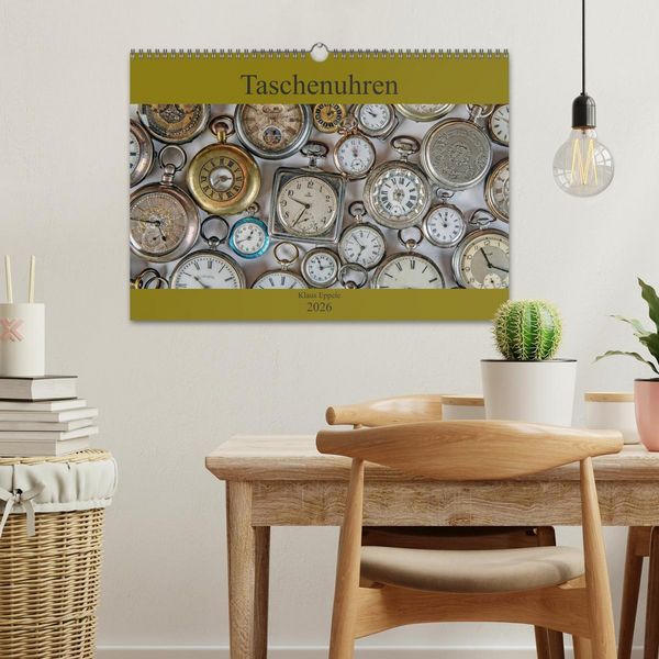 Produktbild: Taschenuhren (Wandkalender 2026 DIN A3 quer), CALVENDO Monatskalender