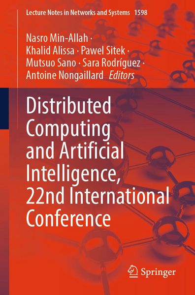 Produktbild: Distributed Computing and Artificial Intelligence, 22nd International Conference