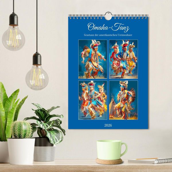 Produktbild: Omaha-Tanz. Grastanz der amerikanischen Ureinwohner (Wandkalender 2026 DIN A4 hoch), CALVENDO Monatskalender
