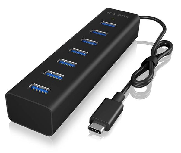 RAIDSONIC Type-C zu 7 Port USB 3.0 Hub