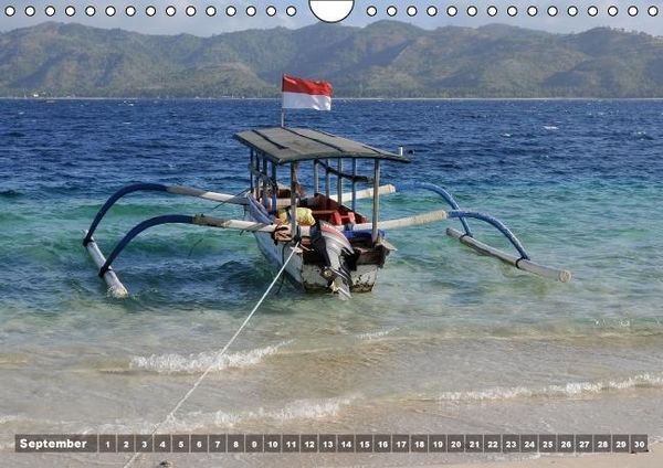 Produktbild: Gili Nanggu - Paradiesische kleine Insel (Wandkalender immerw&auml;hrend DIN A4 quer)