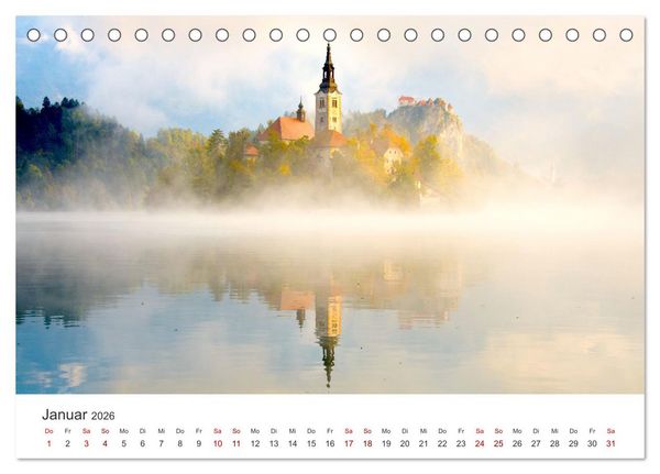 Produktbild: Mystische Nebellandschaften (Tischkalender 2026 DIN A5 quer), CALVENDO Monatskalender