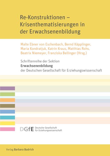 Produktbild: Re-Konstruktionen &ndash; Krisenthematisierungen in der Erwachsenenbildung