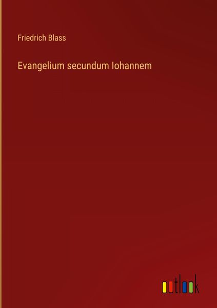Produktbild: Evangelium secundum Iohannem