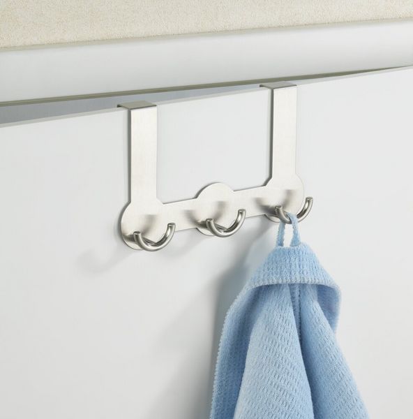 Produktbild: T&uuml;rgarderobe Mod. Rondo, 3 Haken, Edelstahl rostfrei