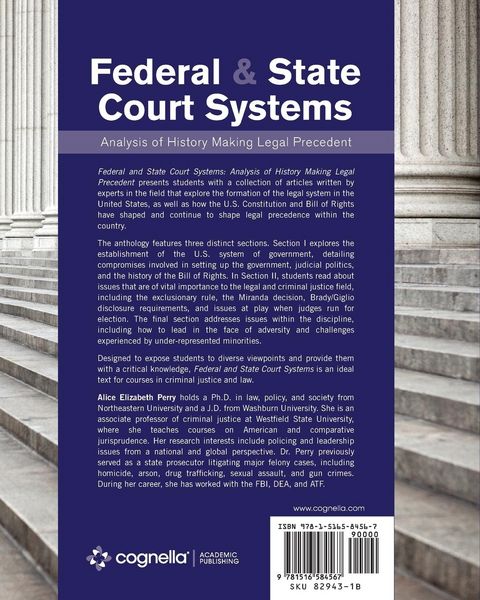 Produktbild: Federal and State Court Systems