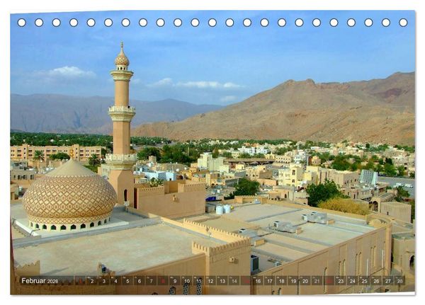 Produktbild: Oman - Eine Bilder-Reise (Tischkalender 2026 DIN A5 quer), CALVENDO Monatskalender