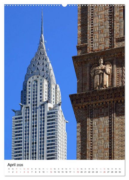 Produktbild: New Yorks architektonische Highlights (Wandkalender 2026 DIN A2 hoch), CALVENDO Monatskalender