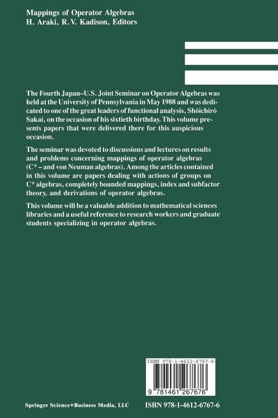 Produktbild: Mappings of Operator Algebras