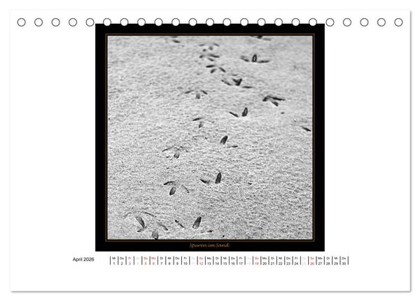 Produktbild: Wangerooge in Fine Art (Tischkalender 2026 DIN A5 quer), CALVENDO Monatskalender