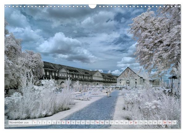 Produktbild: Erfurt - Infrarotfotografien von Kurt Lochte (Wandkalender 2026 DIN A3 quer), CALVENDO Monatskalender