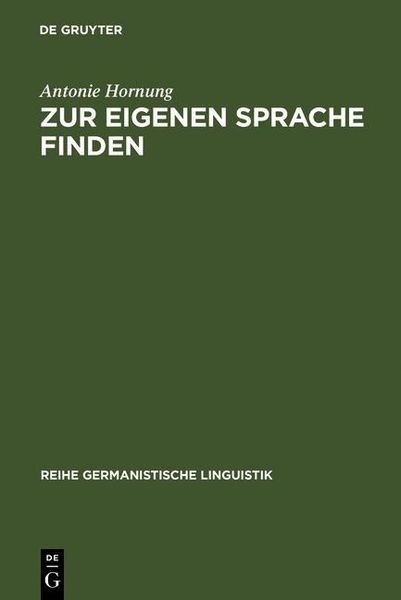 Produktbild: Zur eigenen Sprache finden