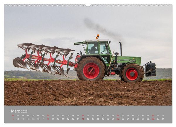 Produktbild: Landtechnik im Einsatz (hochwertiger Premium Wandkalender 2026 DIN A2 quer), Kunstdruck in Hochglanz
