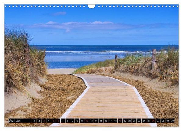 Produktbild: Langeoog - Sch&ouml;nste Insel Ostfrieslands (Wandkalender 2026 DIN A3 quer), CALVENDO Monatskalender