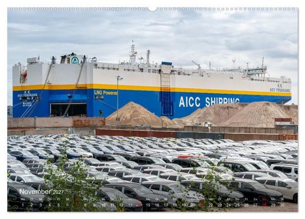 Produktbild: Schifffahrt entlang der Jade zwischen Wilhelmshaven und Hooksiel (hochwertiger Premium Wandkalender 2027 DIN A2 quer), Kunstdruck in Hochglanz