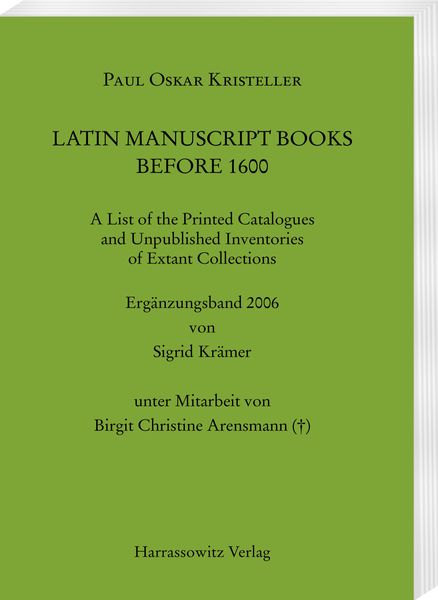 Produktbild: Latin Manuscript Books before 1600
