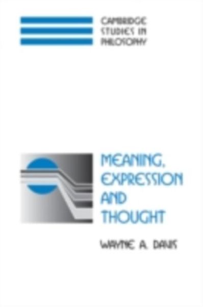 Produktbild: Meaning, Expression and Thought