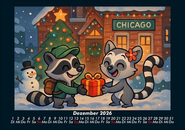 Produktbild: Rocco & Lulu - Reise durch die USA 2026 Fotokalender DIN A5