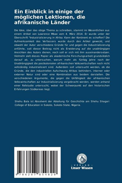 Produktbild: Ein Einblick in einige der m&ouml;glichen Lektionen, die afrikanische L&auml;nder