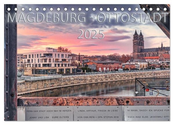 Magdeburg - Ottostadt (Tischkalender 2025 DIN A5 quer), CALVENDO Monatskalender