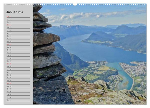 Produktbild: Norwegen. Im Land der Sagen, Mythen und Trolle (hochwertiger Premium Wandkalender 2026 DIN A2 quer), Kunstdruck in Hochglanz