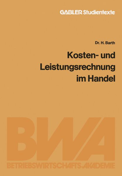 Produktbild: Kosten- und Leistungsrechnung im Handel