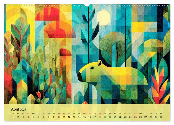 Produktbild: Leuchtender Urwald. Dschungel zwischen Form und Wildnis (hochwertiger Premium Wandkalender 2027 DIN A2 quer), Kunstdruck in Hochglanz