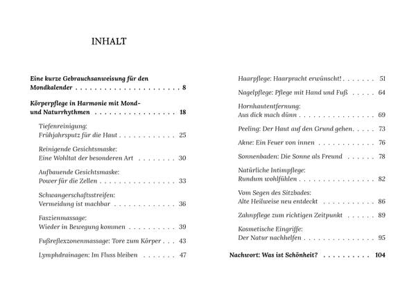 Produktbild: K&ouml;rperpflege und Kosmetik im Rhythmus des Mondes