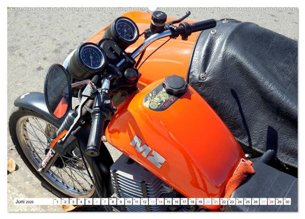 Produktbild: MZ-Gespanne - Ein St&uuml;ck DDR auf Kuba (hochwertiger Premium Wandkalender 2026 DIN A2 quer), Kunstdruck in Hochglanz