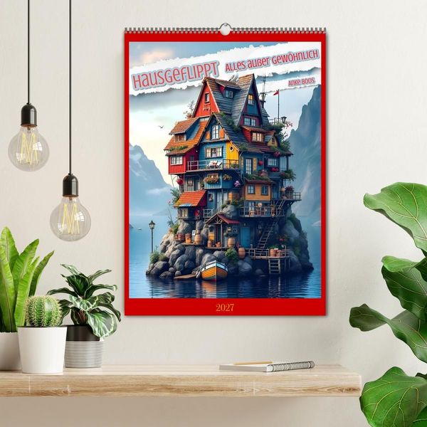 Produktbild: Hausgeflippt (Wandkalender 2027 DIN A2 hoch), CALVENDO Monatskalender