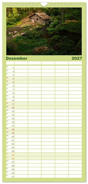 Produktbild: Familienplaner 2027 - Natur im Aostatal mit 5 Spalten (Wandkalender, 21 x 45 cm) CALVENDO
