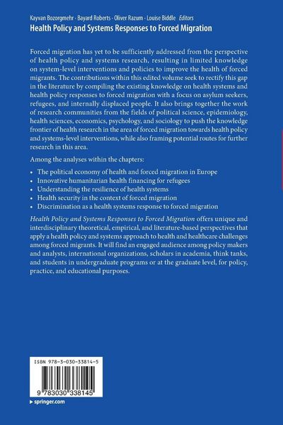 Produktbild: Health Policy and Systems Responses to Forced Migration