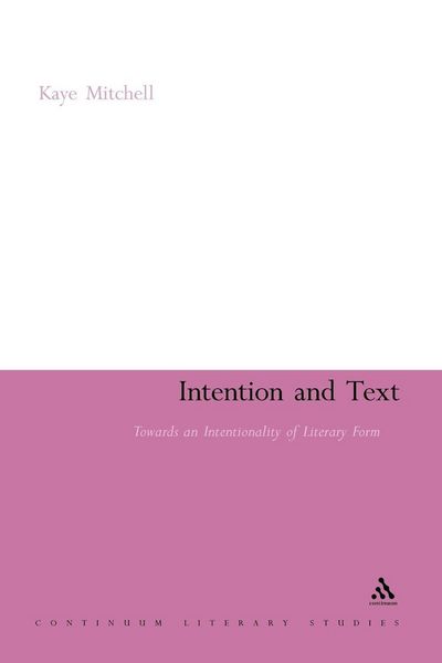 Produktbild: Intention and Text
