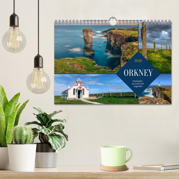 Produktbild: Orkney, Inselwelten aus Licht und Legenden. (Wandkalender 2026 DIN A4 quer), CALVENDO Monatskalender