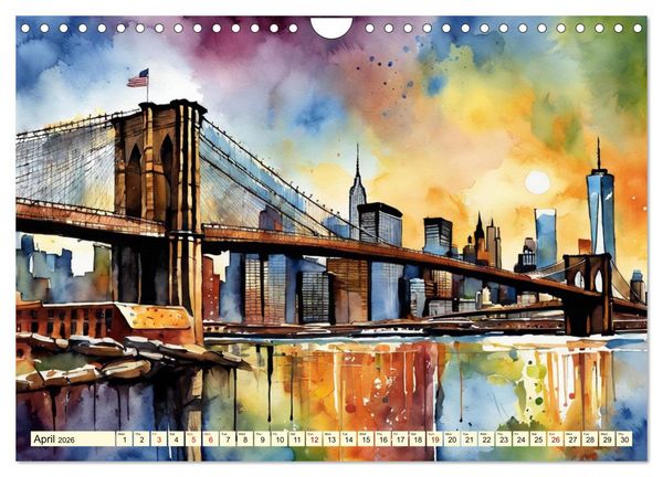Produktbild: The most famous bridges in the world (Wall Calendar 2026 DIN A4 landscape), CALVENDO 12 Month Wall Calendar