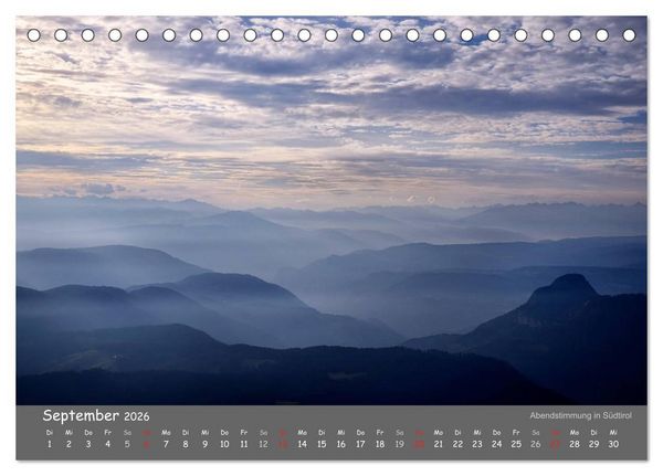 Produktbild: Traumhafte Bergwelt Kalender (Tischkalender 2026 DIN A5 quer), CALVENDO Monatskalender