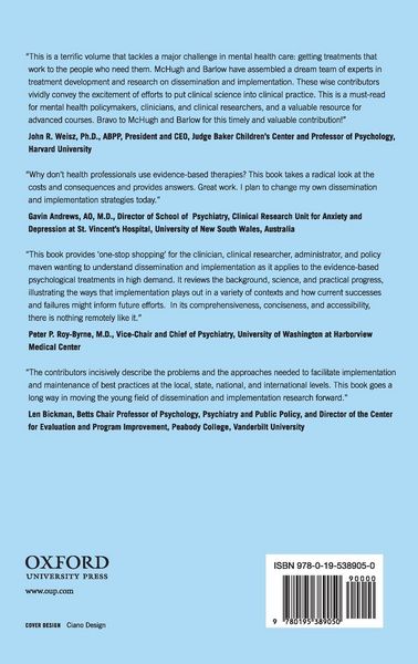 Produktbild: Dissemination and Implementation of Evidence-Based Psychological Interventions