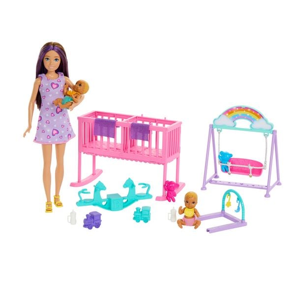 Produktbild: Barbie Skipper Babysitter Zwillings-Kinderzimmer-Spielset