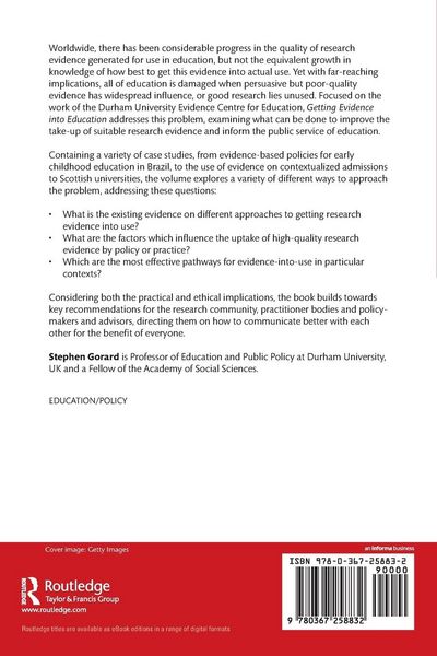 Produktbild: Getting Evidence into Education