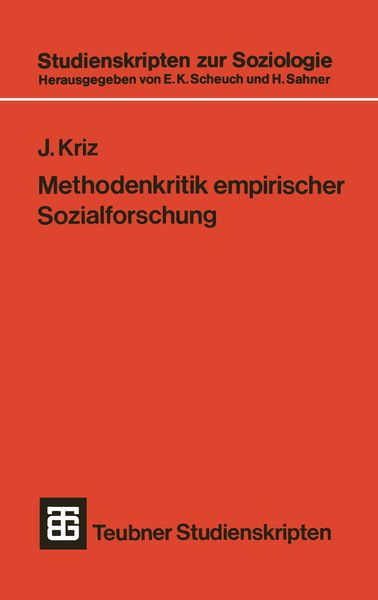Produktbild: Methodenkritik empirischer Sozialforschung