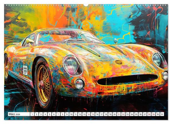 Produktbild: Neon Speed (Wandkalender 2026 DIN A2 quer), CALVENDO Monatskalender