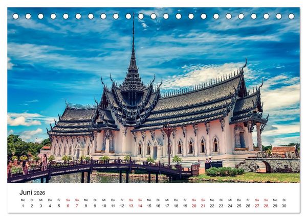 Produktbild: Bangkok das traumhafte Reiseziel (Tischkalender 2026 DIN A5 quer), CALVENDO Monatskalender