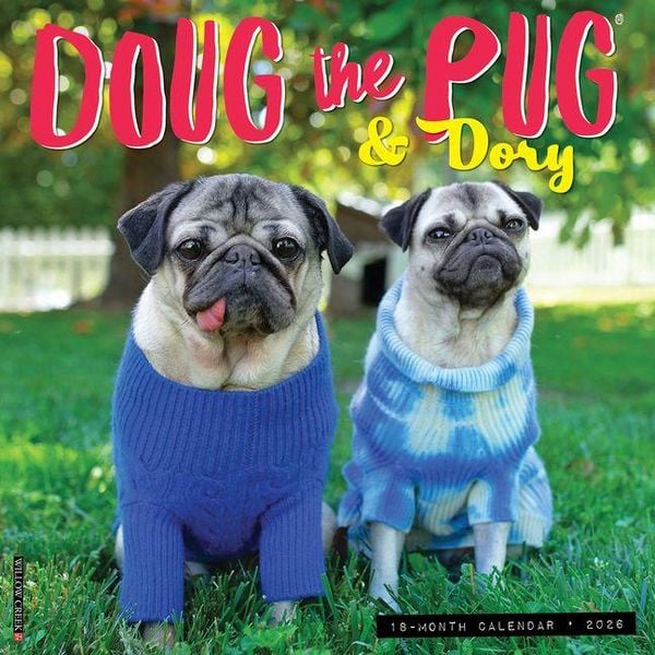 Produktbild: Doug the Pug & Dory 2026 Wall Calendar