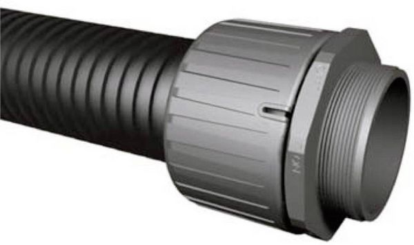 Produktbild: HellermannTyton 166-22203 HG16-90-M20 Schlauchverschraubung Schwarz M20 16.70mm 1St.