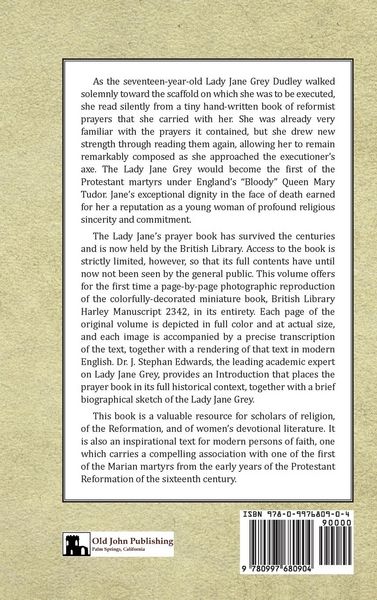 Produktbild: The Lady Jane Grey's Prayer Book