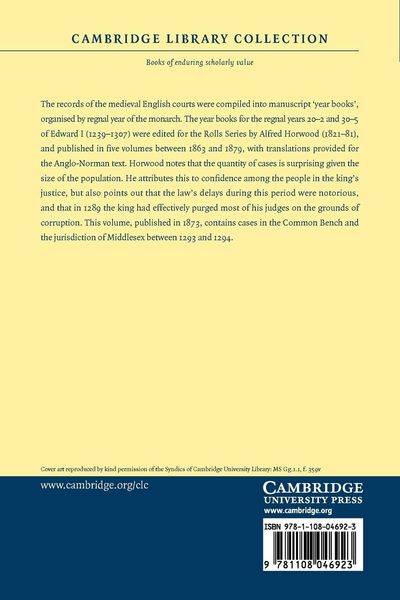 Produktbild: Year Books of the Reign of King Edward the First