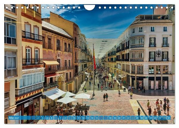 Produktbild: Malaga Highlights der Stadt an der Costa del Sol (Wandkalender 2027 DIN A4 quer), CALVENDO Monatskalender