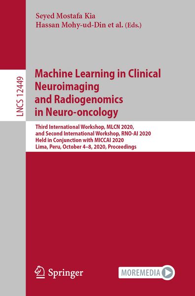 Produktbild: Machine Learning in Clinical Neuroimaging and Radiogenomics in Neuro-oncology