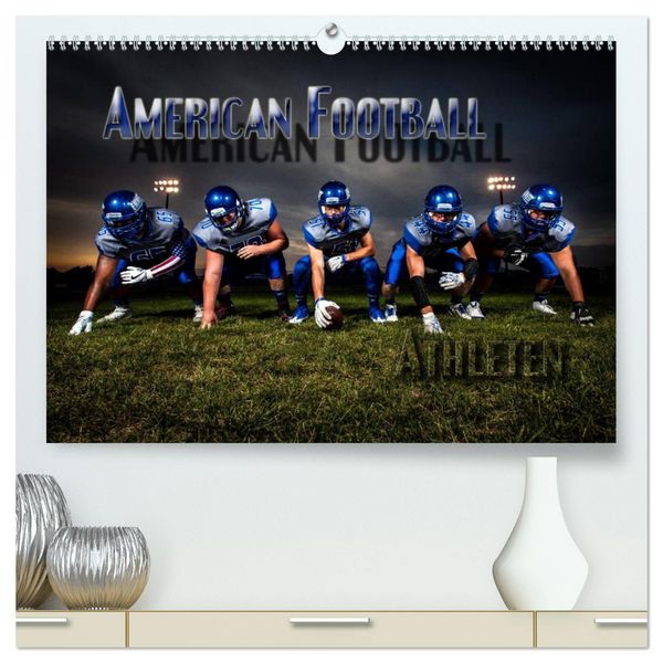 Produktbild: American Football - Athleten (hochwertiger Premium Wandkalender 2026 DIN A2 quer), Kunstdruck in Hochglanz