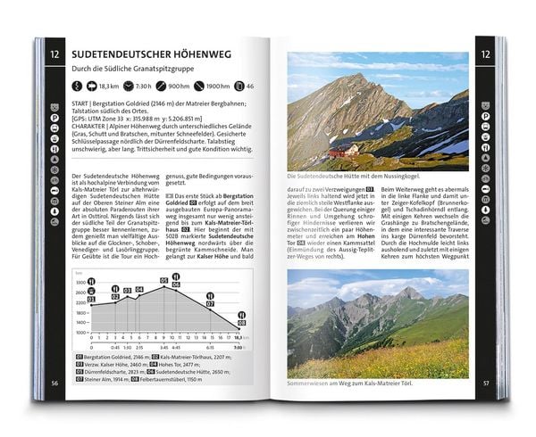 Produktbild: KOMPASS Wanderf&uuml;hrer Osttirol, Venediger- und Glocknergruppe, Defereggental, Lienzer Dolomiten, 50 Touren